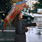 Personalised Knights Rugby ANZAC Day Umbrella Last Post Poppy We Will Remember Them