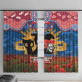 Personalised Knights Rugby ANZAC Day Window Curtain Last Post Poppy We Will Remember Them