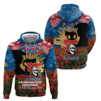 Personalised Knights Rugby ANZAC Day Zip Hoodie Last Post Poppy We Will Remember Them