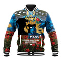 Personalised Titans Rugby ANZAC Day Baseball Jacket Last Post Poppy We Will Remember Them