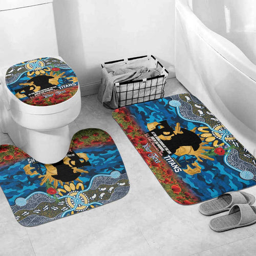 Personalised Titans Rugby ANZAC Day Bathroom Set Last Post Poppy We Will Remember Them
