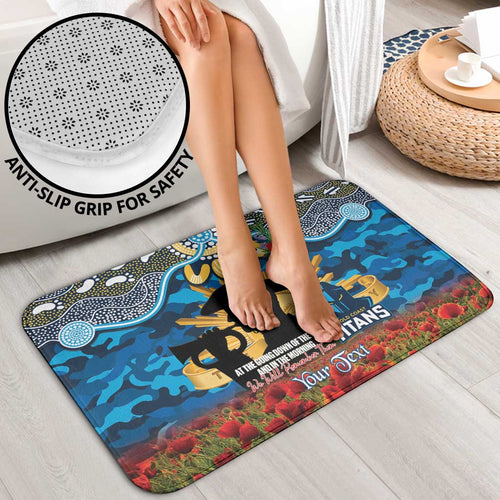 Personalised Titans Rugby ANZAC Day Bathroom Set Last Post Poppy We Will Remember Them