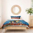 Personalised Titans Rugby ANZAC Day Bedding Set Last Post Poppy We Will Remember Them