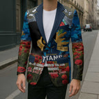 Personalised Titans Rugby ANZAC Day Blazer Last Post Poppy We Will Remember Them
