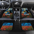 Personalised Titans Rugby ANZAC Day Car Mats Last Post Poppy We Will Remember Them