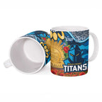 Personalised Titans Rugby ANZAC Day Ceramic Mug Last Post Poppy We Will Remember Them