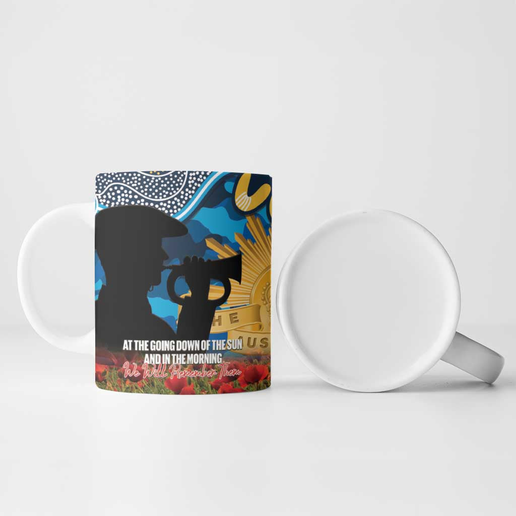 Personalised Titans Rugby ANZAC Day Ceramic Mug Last Post Poppy We Will Remember Them