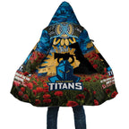 Personalised Titans Rugby ANZAC Day Cloak Last Post Poppy We Will Remember Them