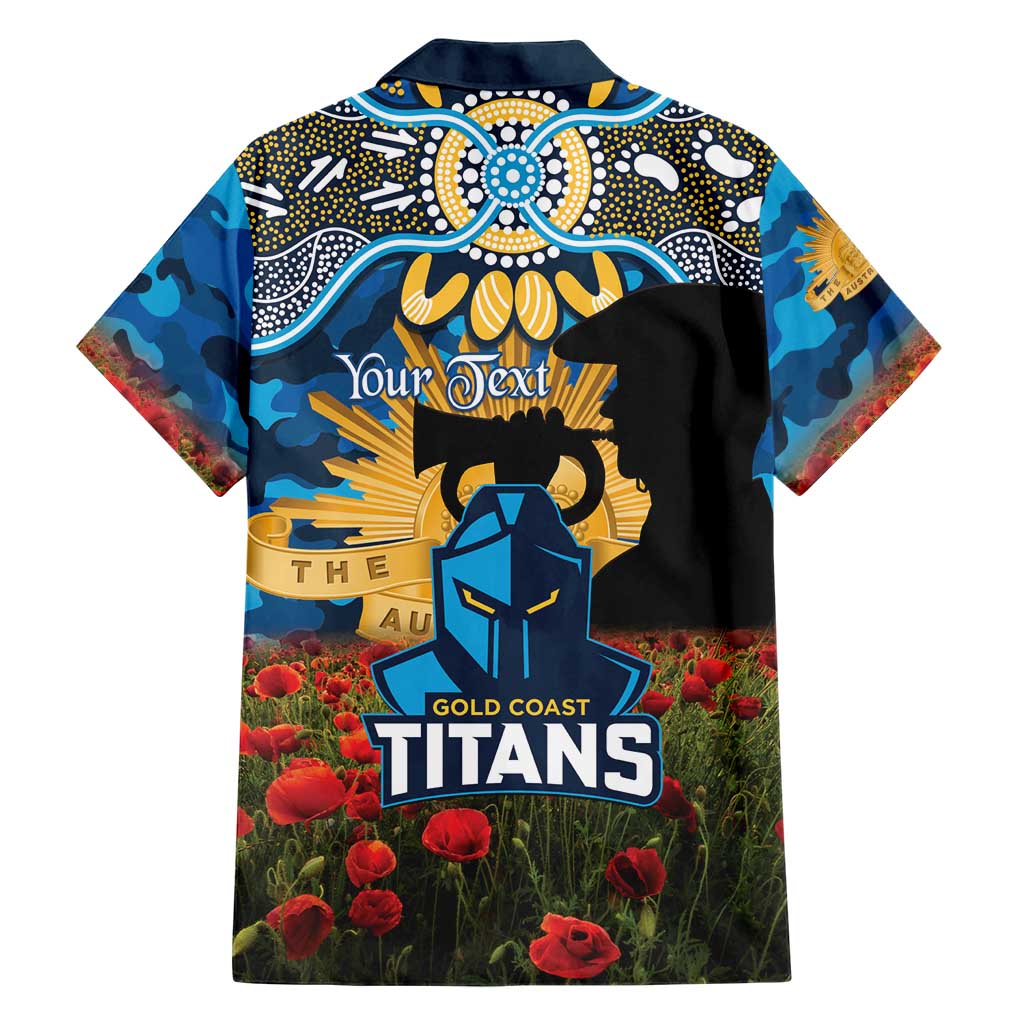 Personalised Titans Rugby ANZAC Day Family Matching Puletasi and Hawaiian Shirt Last Post Poppy We Will Remember Them