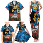 Personalised Titans Rugby ANZAC Day Family Matching Tank Maxi Dress and Hawaiian Shirt Last Post Poppy We Will Remember Them