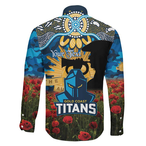 Personalised Titans Rugby ANZAC Day Family Matching Tank Maxi Dress and Hawaiian Shirt Last Post Poppy We Will Remember Them