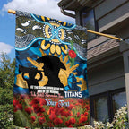Personalised Titans Rugby ANZAC Day Garden Flag Last Post Poppy We Will Remember Them