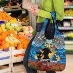 Personalised Titans Rugby ANZAC Day Grocery Bag Last Post Poppy We Will Remember Them