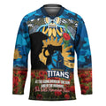 Personalised Titans Rugby ANZAC Day Hockey Jersey Last Post Poppy We Will Remember Them
