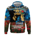 Personalised Titans Rugby ANZAC Day Hoodie Last Post Poppy We Will Remember Them