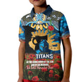 Personalised Titans Rugby ANZAC Day Kid Polo Shirt Last Post Poppy We Will Remember Them