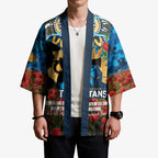 Personalised Titans Rugby ANZAC Day Kimono Last Post Poppy We Will Remember Them