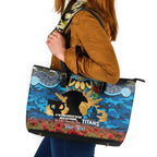 Personalised Titans Rugby ANZAC Day Leather Tote Bag Last Post Poppy We Will Remember Them