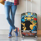 Personalised Titans Rugby ANZAC Day Luggage Cover Last Post Poppy We Will Remember Them