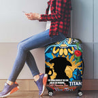 Personalised Titans Rugby ANZAC Day Luggage Cover Last Post Poppy We Will Remember Them