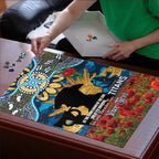 Personalised Titans Rugby ANZAC Day Puzzle Last Post Poppy We Will Remember Them