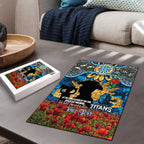 Personalised Titans Rugby ANZAC Day Puzzle Last Post Poppy We Will Remember Them