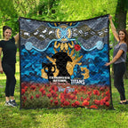 Personalised Titans Rugby ANZAC Day Quilt Last Post Poppy We Will Remember Them