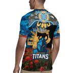 Personalised Titans Rugby ANZAC Day Rugby Jersey Last Post Poppy We Will Remember Them