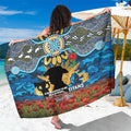 Personalised Titans Rugby ANZAC Day Sarong Last Post Poppy We Will Remember Them