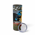 Personalised Titans Rugby ANZAC Day Skinny Tumbler Last Post Poppy We Will Remember Them