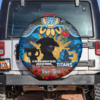 Personalised Titans Rugby ANZAC Day Spare Tire Cover Last Post Poppy We Will Remember Them