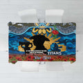 Personalised Titans Rugby ANZAC Day Tablecloth Last Post Poppy We Will Remember Them