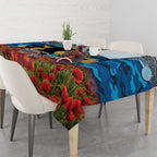 Personalised Titans Rugby ANZAC Day Tablecloth Last Post Poppy We Will Remember Them