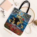 Personalised Titans Rugby ANZAC Day Tote Bag Last Post Poppy We Will Remember Them