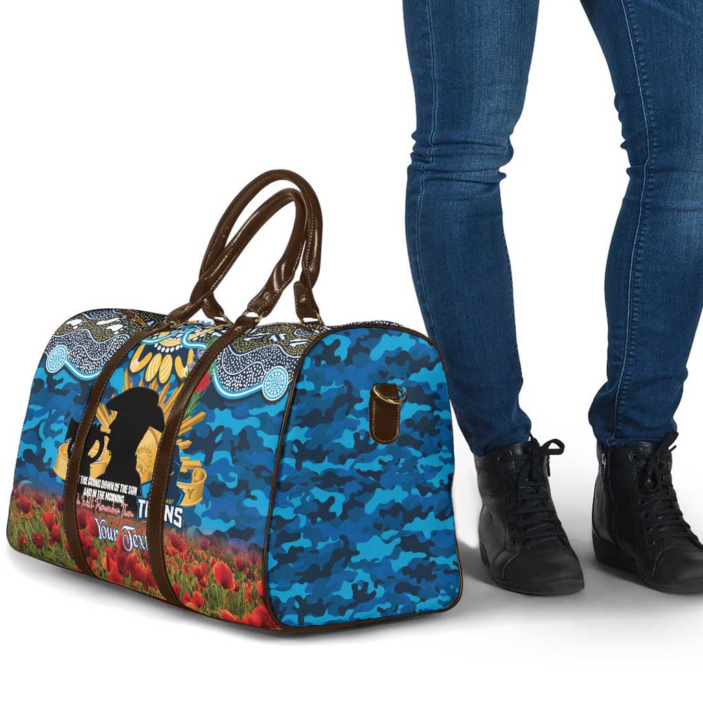 Personalised Titans Rugby ANZAC Day Travel Bag Last Post Poppy We Will Remember Them