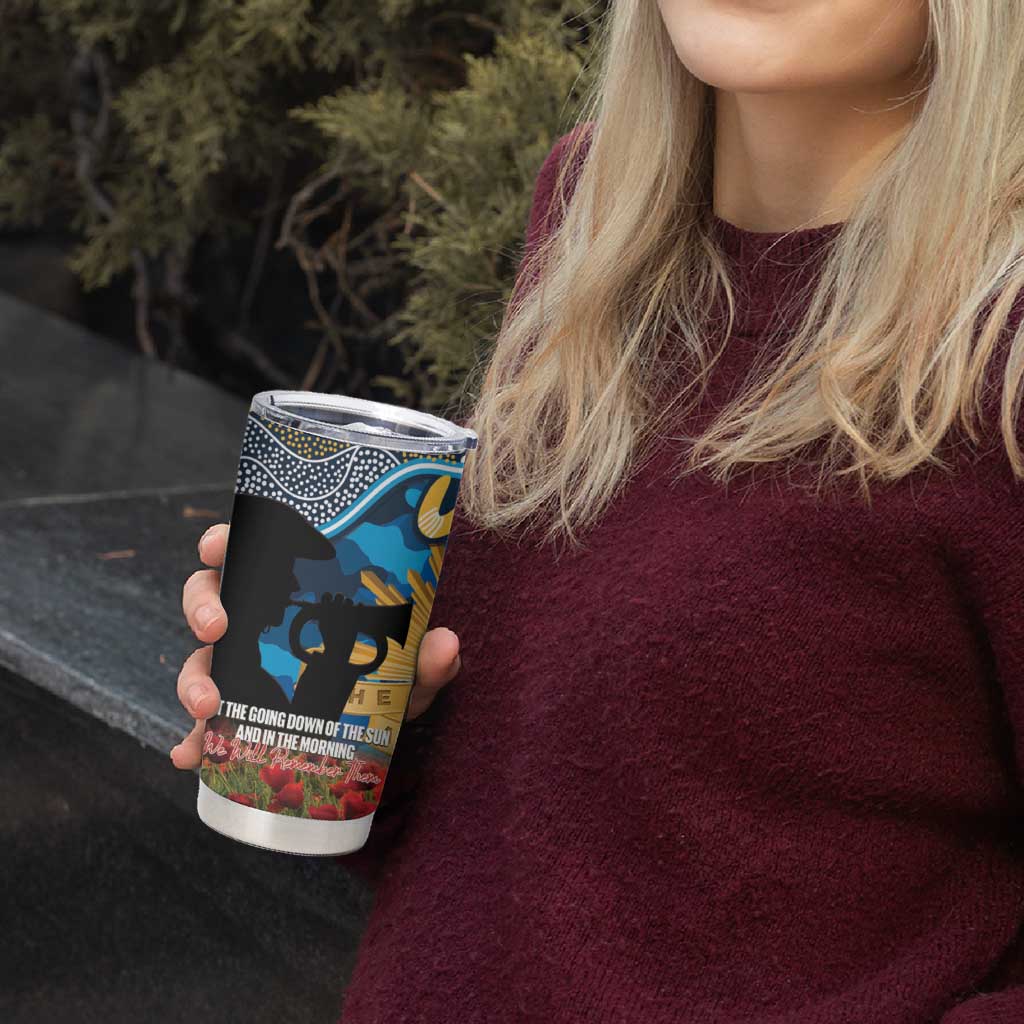 Personalised Titans Rugby ANZAC Day Tumbler Cup Last Post Poppy We Will Remember Them