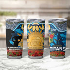 Personalised Titans Rugby ANZAC Day Tumbler Cup Last Post Poppy We Will Remember Them