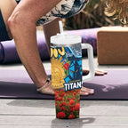 Personalised Titans Rugby ANZAC Day Tumbler With Handle Last Post Poppy We Will Remember Them