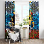 Personalised Titans Rugby ANZAC Day Window Curtain Last Post Poppy We Will Remember Them