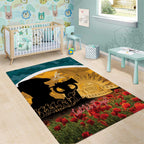 Wallabies ANZAC Day Area Rug Last Post Poppy Lest We Forget