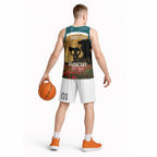 Personalised Wallabies ANZAC Day Basketball Jersey Last Post Poppy Lest We Forget