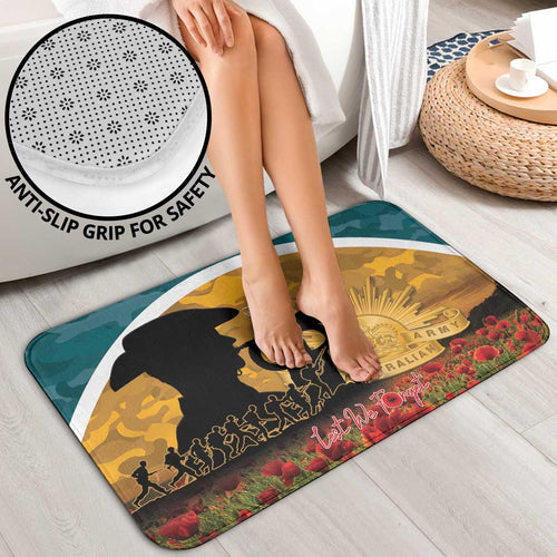 Wallabies ANZAC Day Bathroom Set Last Post Poppy Lest We Forget