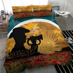 Wallabies ANZAC Day Bedding Set Last Post Poppy Lest We Forget