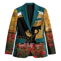 Personalised Wallabies ANZAC Day Blazer Last Post Poppy Lest We Forget