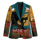 Personalised Wallabies ANZAC Day Blazer Last Post Poppy Lest We Forget