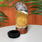 Personalised Wallabies ANZAC Day 4 in 1 Can Cooler Tumbler Last Post Poppy Lest We Forget