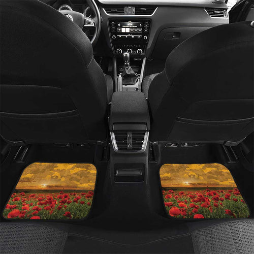 Personalised Wallabies ANZAC Day Car Mats Last Post Poppy Lest We Forget