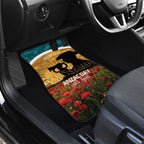 Personalised Wallabies ANZAC Day Car Mats Last Post Poppy Lest We Forget
