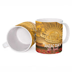 Personalised Wallabies ANZAC Day Ceramic Mug Last Post Poppy Lest We Forget