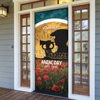 Personalised Wallabies ANZAC Day Door Cover Last Post Poppy Lest We Forget